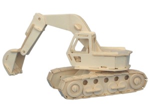 Koparka gąsienicowa składanka drewniana