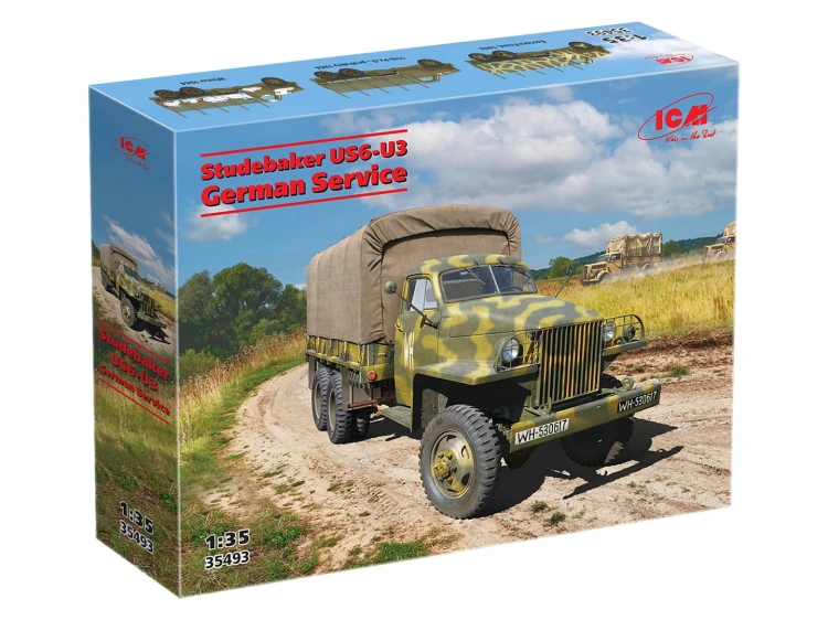Samochód ciężarowy Studebaker US6-U3 German Service 35493 ICM