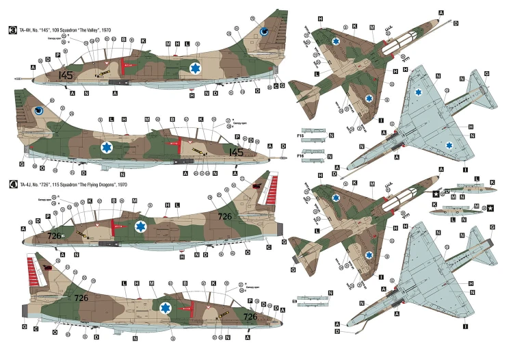 Samolot Douglas TA-4H/J Skyhawk IAF 48035 Hobby 2000