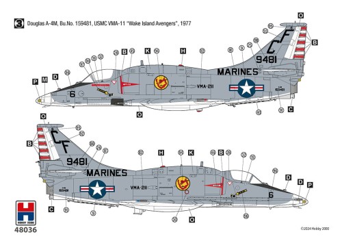 Samolot Douglas A-4M Skyhawk 48036 Hobby 2000