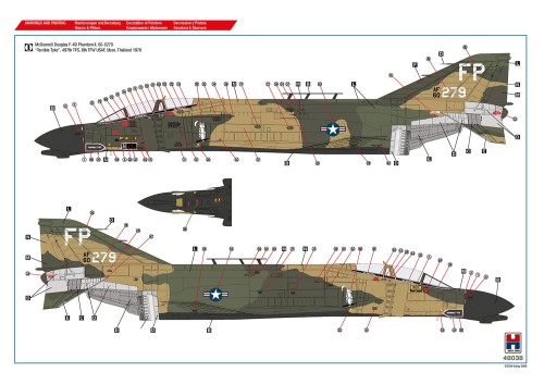 Samolot McDonnell Douglas F-4C Phantom II Vietnam Aces vol.2 48038 Hobby 2000