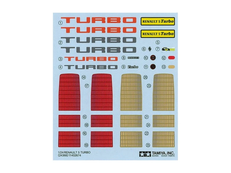 Renault 5 Turbo 24368 Tamiya