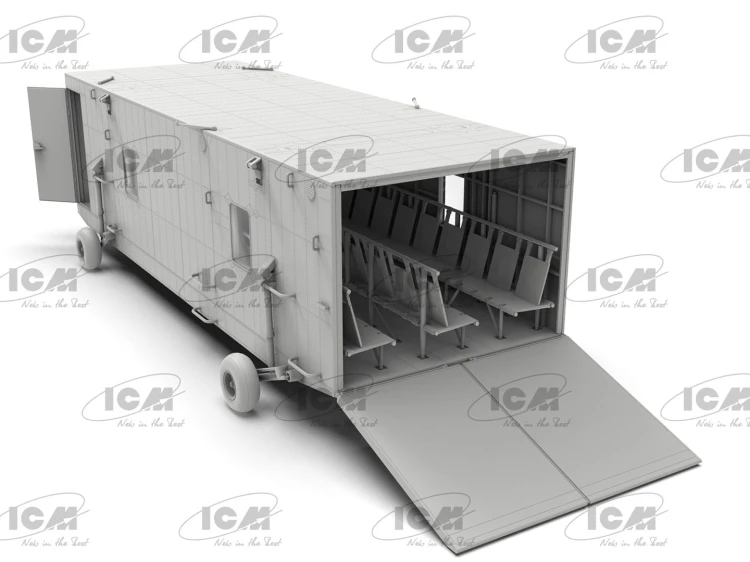 Kontener Universal Military Pod and M8A1 US Landing Mat 53201 ICM