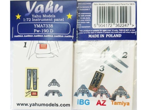 Fototrawiona tablica do Focke Wulf Fw190 D YMA7338 Yahu