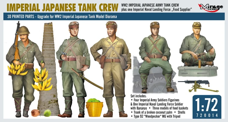 Żołnierze czołgiści Cesarskiej Armii Japońskiej 720014 Mirage Hobby