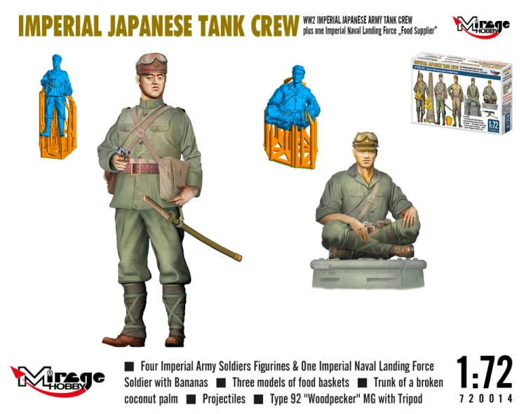 Żołnierze czołgiści Cesarskiej Armii Japońskiej 720014 Mirage Hobby