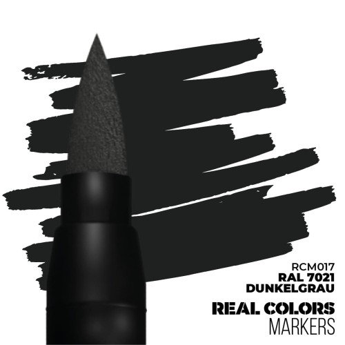 Marker RC Real Colors Dunkelgrau RAL7021 RCM017 AK Interactive