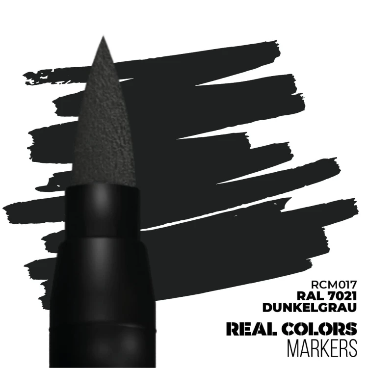 Marker RC Real Colors Dunkelgrau RAL7021 RCM017 AK Interactive