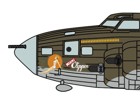 Samolot Boeing B-17F Flying Fortress Miami Clipper 02462 Hasegawa