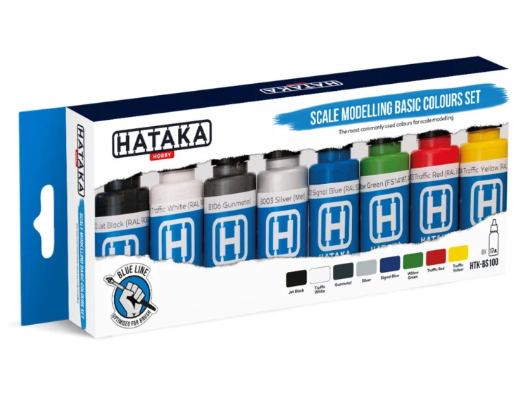 Zestaw farb akrylowych Scale Modelling Basic Colours Set HTK-BS100 Hataka