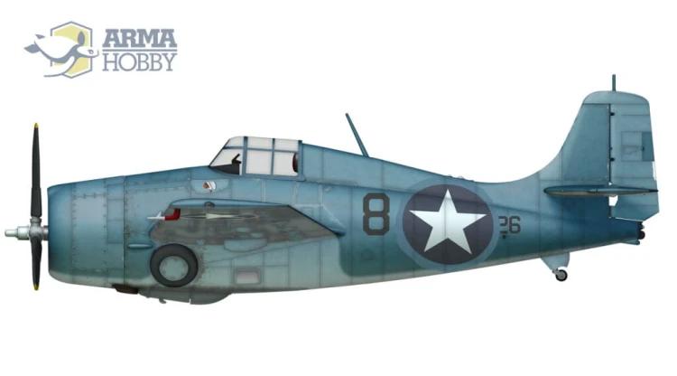 Samolot Grumman F4F-4 Wildcat Operation Torch 70065 Arma Hobby