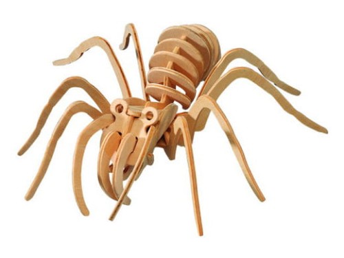 Pająk tarantula składanka drewniana puzzle 3D E017 Sea-Land