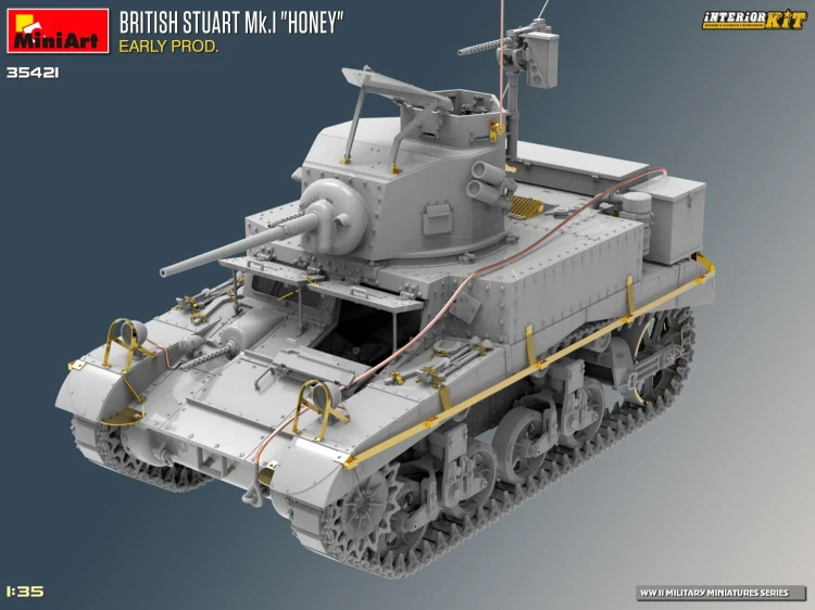 Czołg M3 Stuart Mk.I Honey Early Production 35421 MiniArt