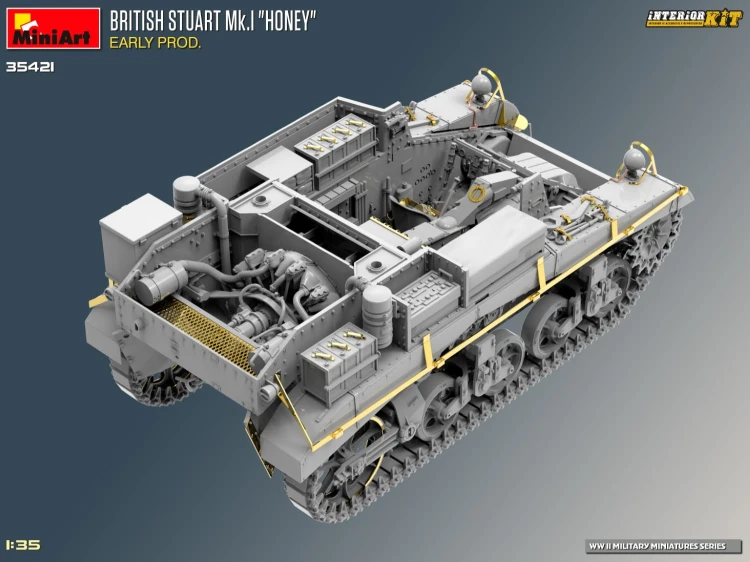 Czołg M3 Stuart Mk.I Honey Early Production 35421 MiniArt