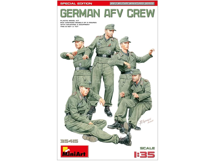Niemiecka załoga AFV German AFV Crew 35415 MiniArt