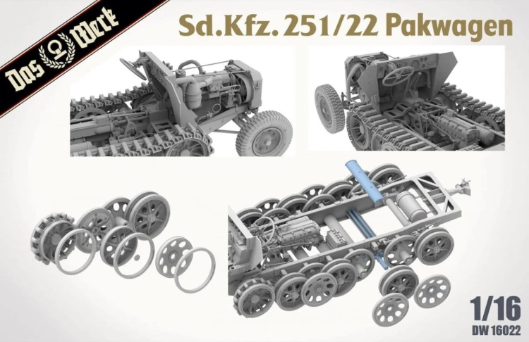 Transporter Sd.Kfz.251/22 Ausf.D Pakwagen DW16022 Das Werk