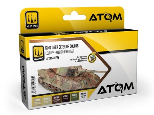 Zestaw farb akrylowych King Tiger Exterior Colors ATOM-20726 AMMO Mig Jimenez
