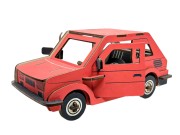 Samochód Fiat 126p maluch składanka drewniana LC-P399 Sea-Land