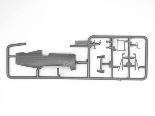 Samolot I-153 Luftwaffe with Pilots and Ground Personnel 48094 ICM