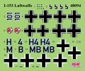Samolot I-153 Luftwaffe with Pilots and Ground Personnel 48094 ICM