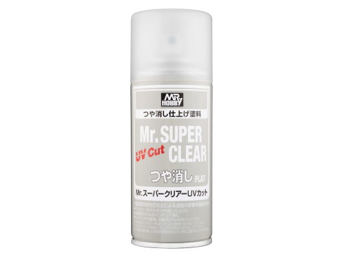 Lakier bezbarwny Mr.Super Clear UV Cut Matt Finishing Spray B523 Mr.Hobby