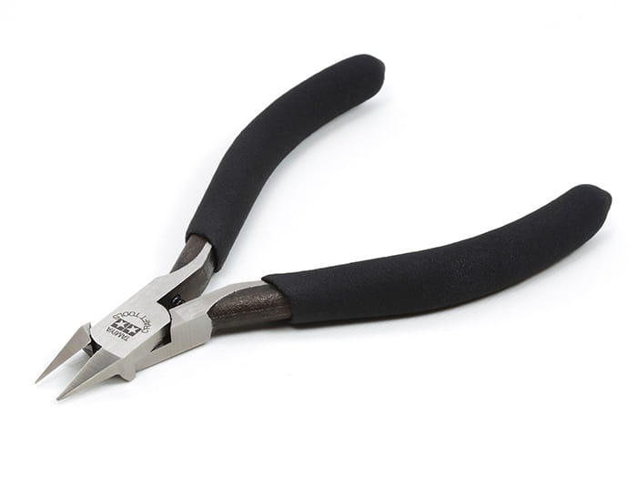 Cążki boczne Sharp Pointed Side Cutter for Plastic (Slim Jaw) 74123 Tamiya