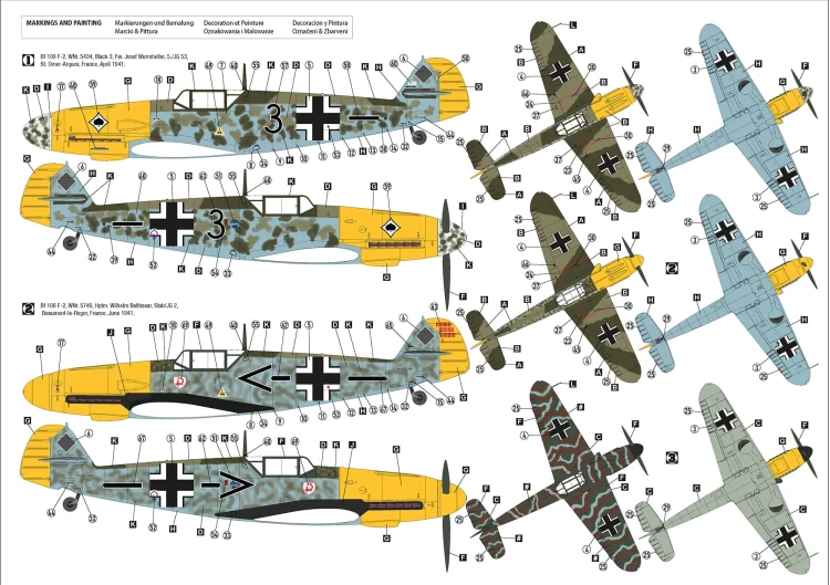 Samolot Messerschmitt Bf 109 F-2 Western Front 32015 Hobby 2000