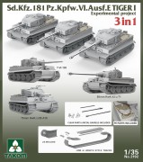 Czołg Tiger I Sd.Kfz.181 PzKpfw VI Ausf.E Experimental project 2192 Takom