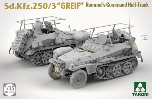 Transporter Sd.Kfz.250/3 Greif Rommel's Command Half-Track 2194 Takom