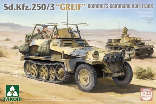 Transporter Sd.Kfz.250/1 & Sd.Kfz.250/3 Greif & Erwin Rommel 2194W Takom