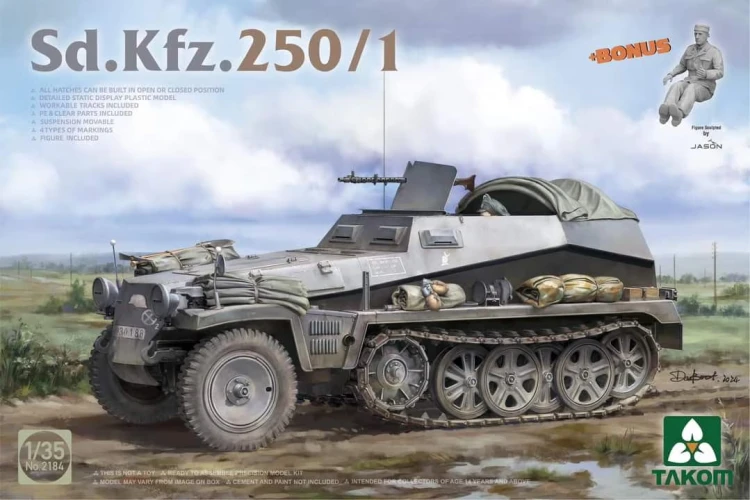 Transporter Sd.Kfz.250/1 & Sd.Kfz.250/3 Greif & Erwin Rommel 2194W Takom