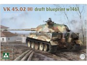 Czołg VK 45.02 (H) draft blueprint w 1461 2191 Takom