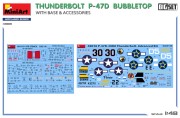 Samolot Thunderbolt P-47D Bubbletop With Base & Accesories 48018 MiniArt