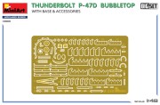 Samolot Thunderbolt P-47D Bubbletop With Base & Accesories 48018 MiniArt