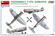 Samolot Thunderbolt P-47D Bubbletop With Base & Accesories 48018 MiniArt