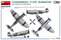 Samolot Thunderbolt P-47D Bubbletop With Base & Accesories 48018 MiniArt
