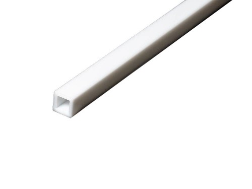 Plastikowa styrenowa biała kwadratowa rurka 8mm Square Tube 70263 Tamiya