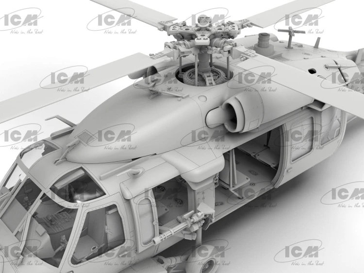 Śmigłowiec MH-60L Black Hawk US Special Forces Helicopter 48360 ICM
