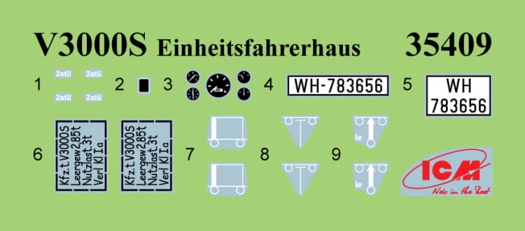 Transporter Sd.Kfz.3b with Flak 38 Truppenluftschutzwagen 35455 ICM