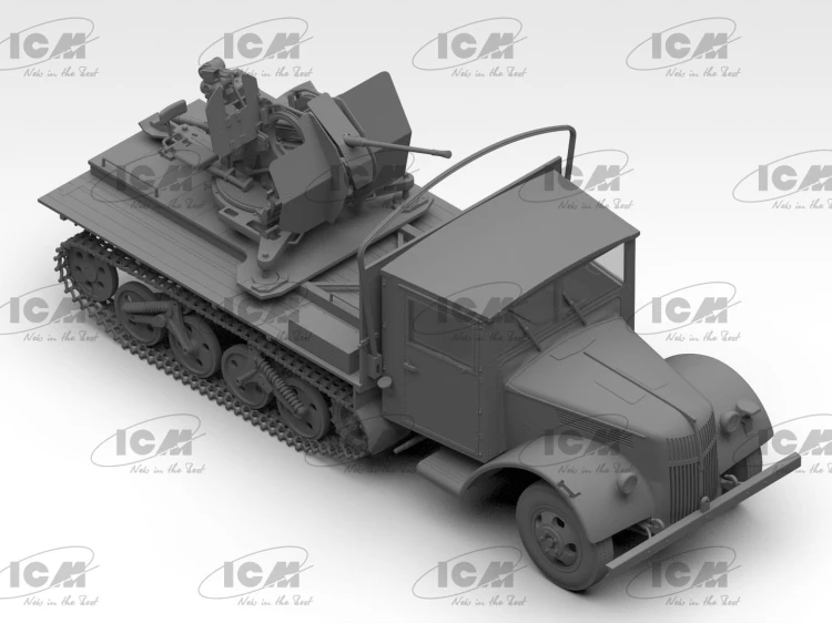 Transporter Sd.Kfz.3b with Flak 38 Truppenluftschutzwagen 35455 ICM
