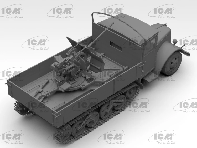 Transporter Sd.Kfz.3b with Flak 38 Truppenluftschutzwagen 35455 ICM