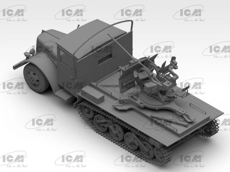 Transporter Sd.Kfz.3b with Flak 38 Truppenluftschutzwagen 35455 ICM