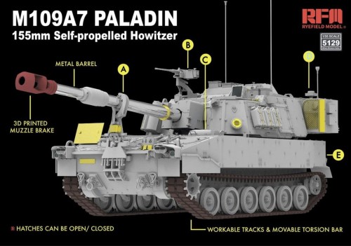 Haubica samobieżna M109A7 Paladin 155mm RM-5129 RFM