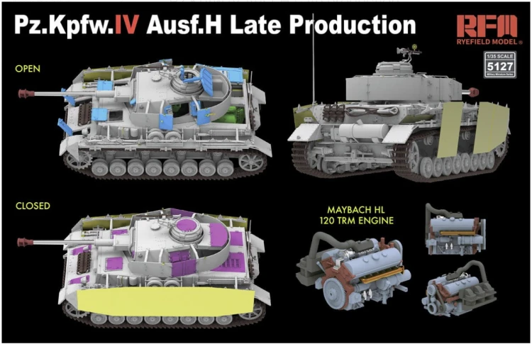 Czołg PzKpfw IV Ausf.H Late Production RM-5127 RFM