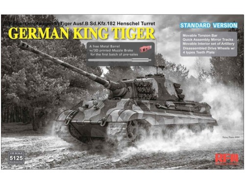 Czołg King Tiger Ausf.B Sd.Kfz.182 Henschel Turret Standard Version RM-5125 RFM