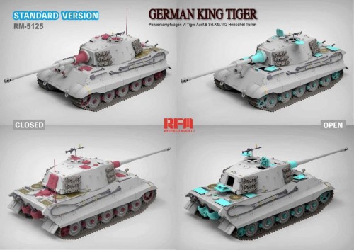 Czołg King Tiger Ausf.B Sd.Kfz.182 Henschel Turret Standard Version RM-5125 RFM