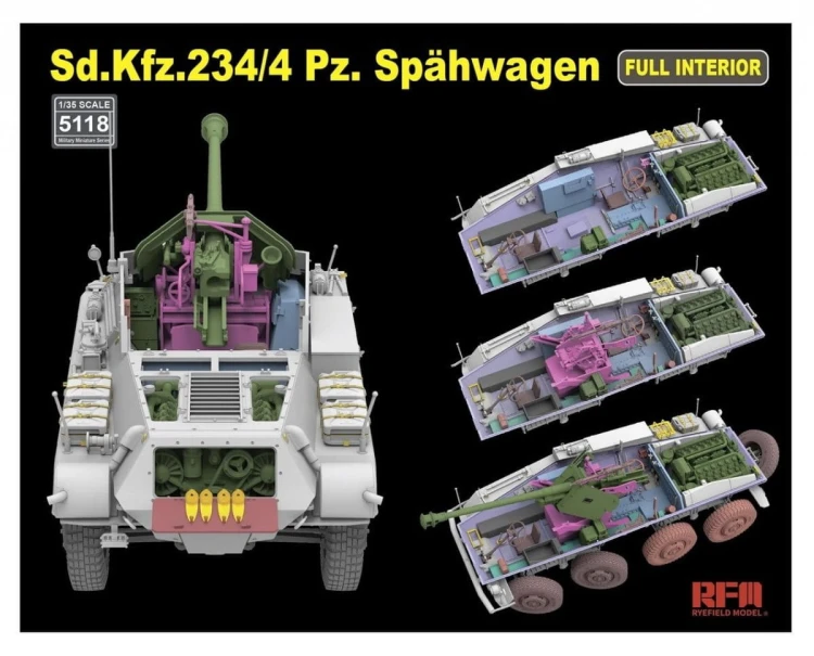 Działo Sd.Kfz.234/4 Schwerer Panzerspahwagen RM-5118 RFM