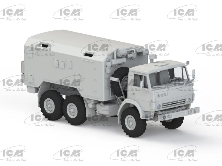 Ciężarówka wojskowa KamAZ-4310 Ukrainian Military Box Truck 35004 ICM