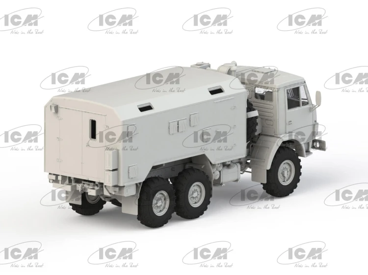 Ciężarówka wojskowa KamAZ-4310 Ukrainian Military Box Truck 35004 ICM