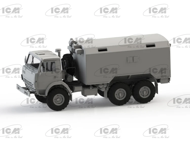 Ciężarówka wojskowa KamAZ-4310 Ukrainian Military Box Truck 35004 ICM